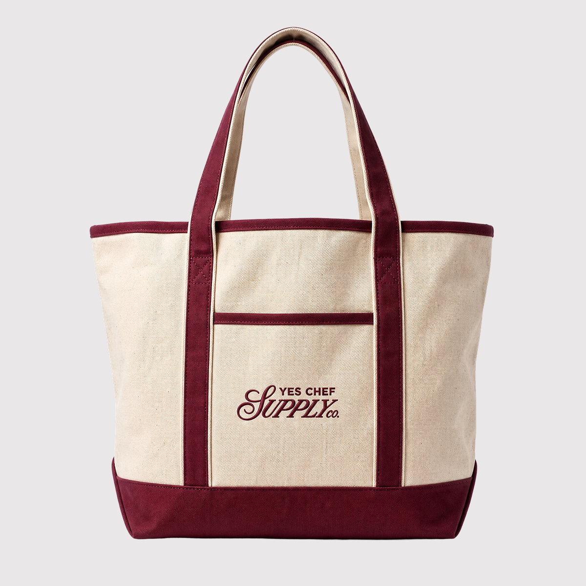 Oversized Tote Bag Maroon – Yes Chef Supply Co.